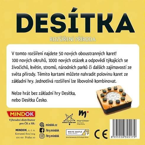 Desítka - rozšíření Příroda