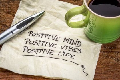 Pozitivní mysl, vibrace a život — Stock obrázek