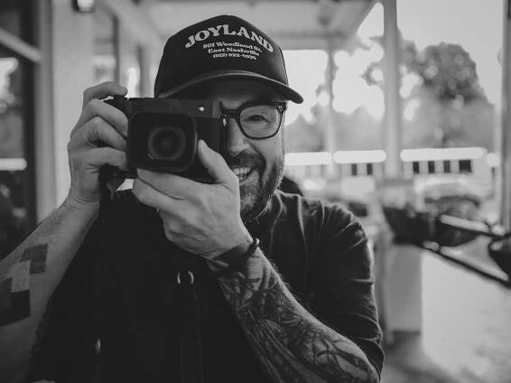 Chef Sean Brock with the Fujifilm GFX100RF