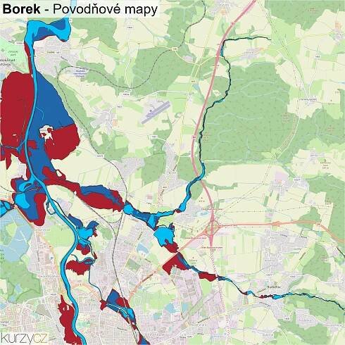 Borek - mapy | Kurzy.cz