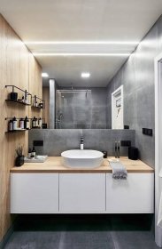 Koupelna moderní, a přitom nadčasová? Vsaďte na šedou barvu! | HOME