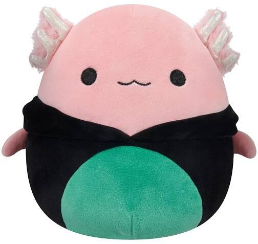 SQUISHMALLOWS Axolotl v kostýmu černé kočky Archie