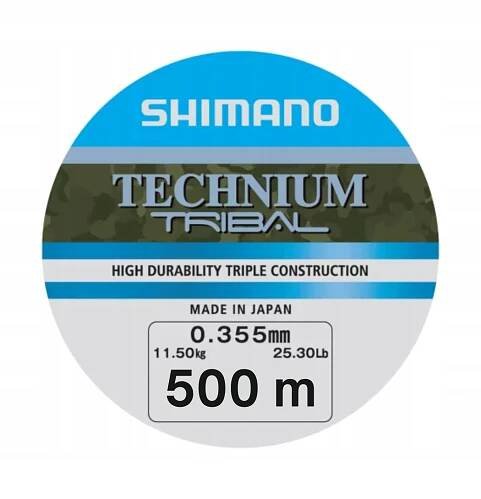 Vlasec Shimano Technium Tribal 0,355 mm 11,50 kg 500 m Stav balení originální