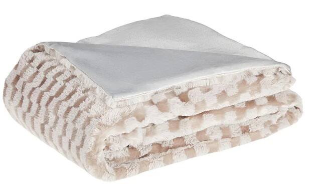Felldecke Toronto - Silberfarben, MODERN, Textil (150/200cm) - Luca Bessoni