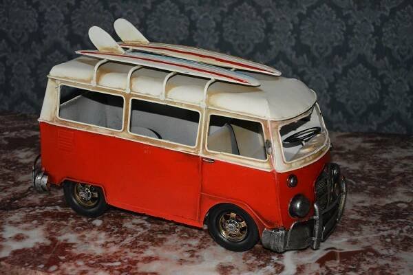 Retro kovový model-Autobus