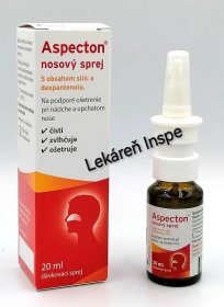 Aspecton nosový sprej s obsahom silíc a dexpantenolu 20 ml