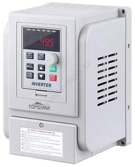 Frekvenční měnič pro třífázové motory 230V/12A