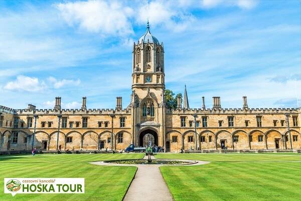 Kolej Christ Church College v Oxfordu – školní zájezdy do Anglie