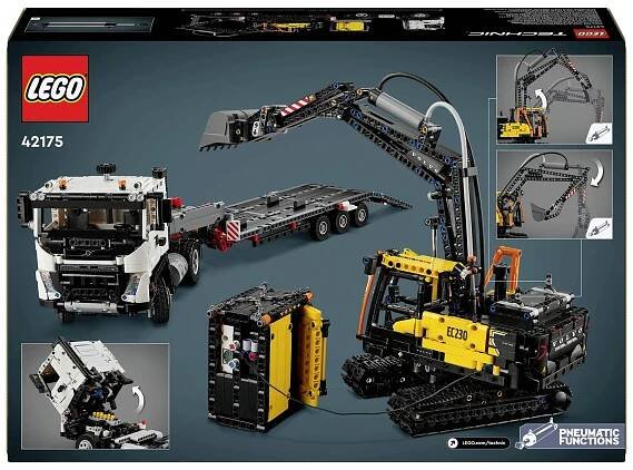 42175 LEGO® TECHNIC Nákladní vůz Volvo FMX s pásovým bagem EC230 Electric