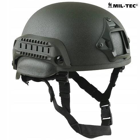 Helma US Army MICH TC-2002 NVG Kolejnice REPLIKA Balistické přilby Mat OLIVE