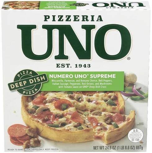 Uno 9″ Deep Dish Supreme Pizza | Pizzeria Uno Foods