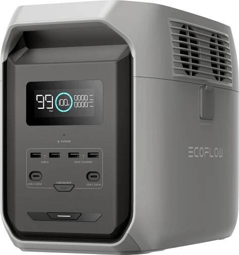 ECOFLOW Delta 3 1500 Nabíjecí stanice Li-Fe černá, šedá S regulátorem nabíjení