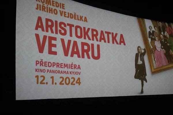 VIDEO: Předpremiéra komedie Aristokratka ve varu vyprodala kino v Kyjově