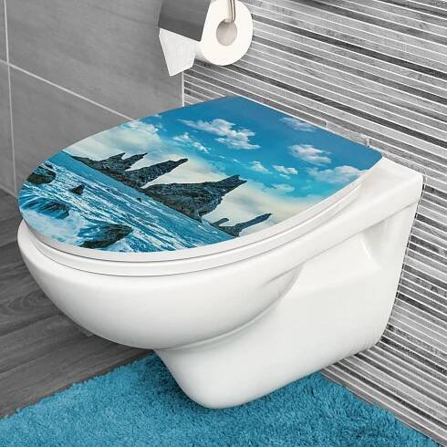 CORNAT WC sedátko Útes, duroplast, pozvolné zavírání