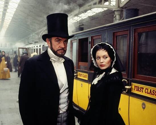 Sean Connery and Lesley-Anne Down at an event for První Velká Vlaková Loupež (1978)