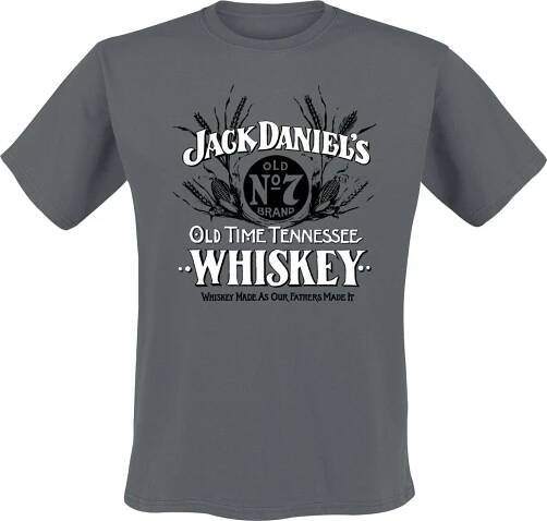 Jack Daniel's Vintage Logo Tričko charcoal - Merchstore.cz