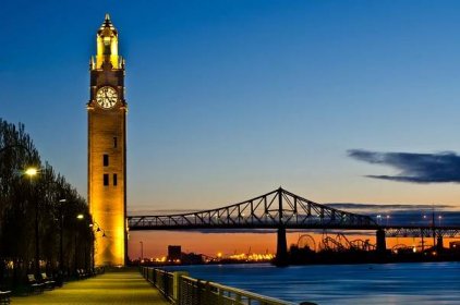 File:The Montréal Clock Tower at sunrise.jpg