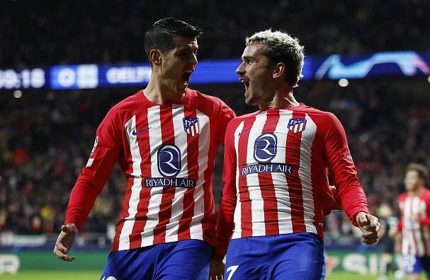 Morata and Griezmann both scored twice for Atletico Madrid