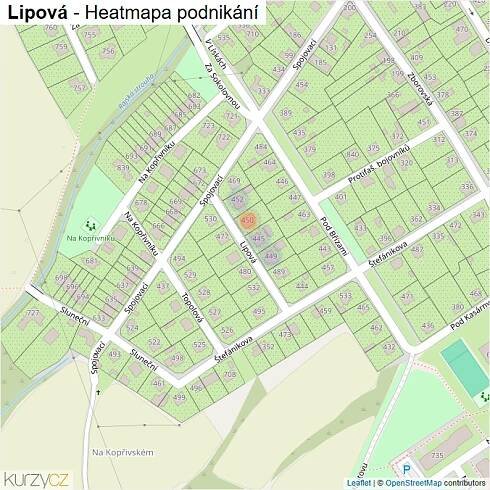 Mapa Lipová - Firmy v ulici.