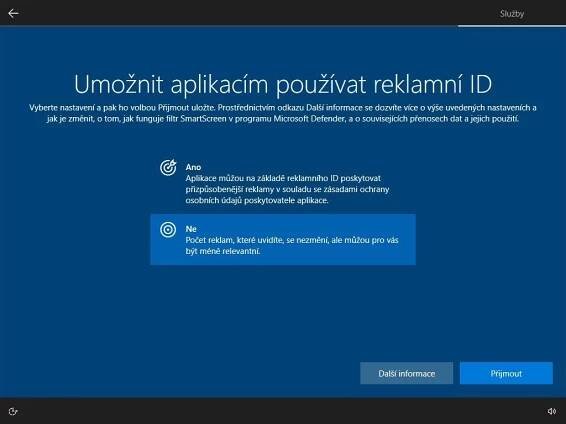 Možnosti nastavení instalace Windows 11