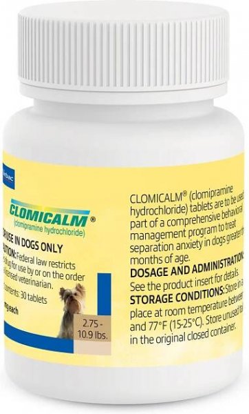 CLOMICALM (Clomipramine HCl) Tablets for Dogs, 5-mg, 90 tablets - Easy Refills | Chewy Rx
