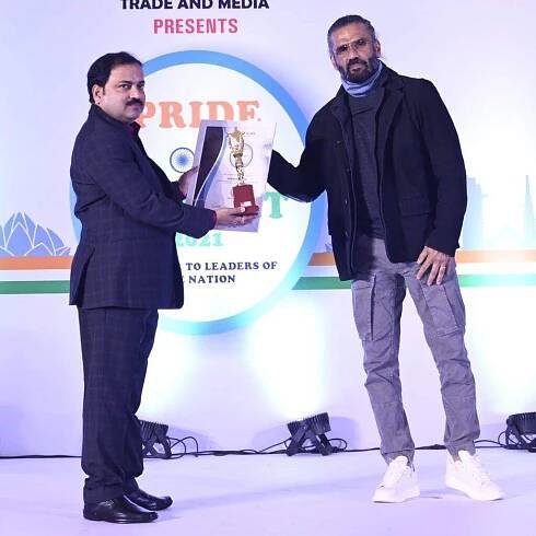 Pride Of Bharat Award – Most Trusted Astrologer In Asia 2021 By actor Sunil Shetty on 16th January 2021