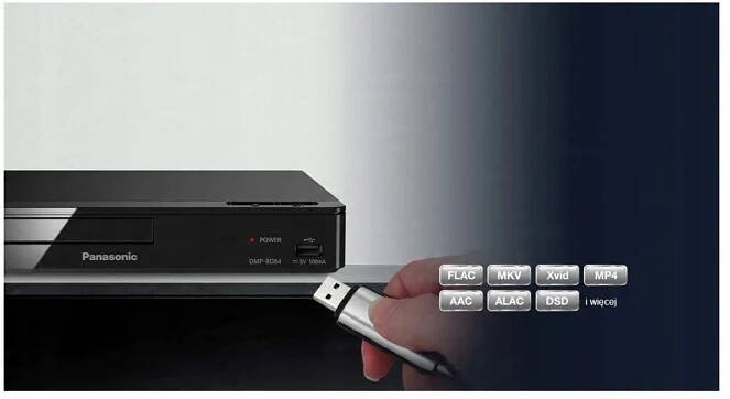 Blu-ray přehrávač Panasonic DMP-BD84EG-S Váha výrobku včetně jednotkového obalu 0.8 kg