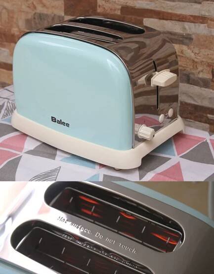 Breville 4-místný toustovač z nerezové oceli - Retro evropský design