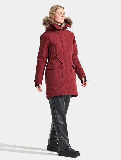 Dámský kabát DIDRIKSONS - Meja - 503506 (Velvet Red, 42) | Symbol Krnov