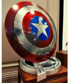 Kovový štít Kapitána Ameriky 1:1, MCU Captain America Shield filmová rekvizita
