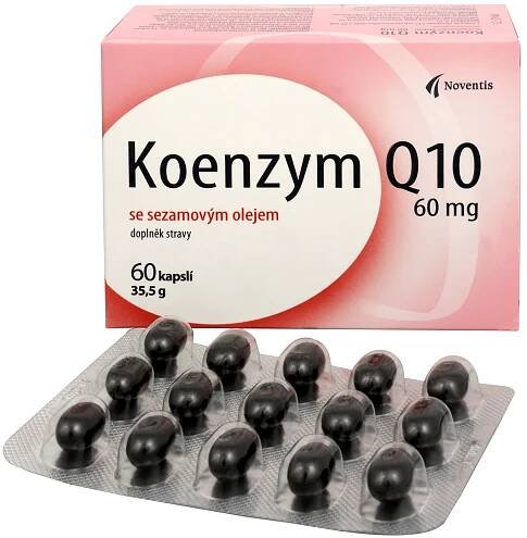 Noventis Koenzym Q10 60 mg se sezamovým olejem 60 cps.