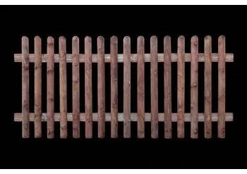 Plot DŘEVĚNÉ PLOTOVÉ DÍLCE – PŮLKULATÉ PLOTOVKY ⌀ 8 CM ZKOSENÉ 150/8/250 cm
