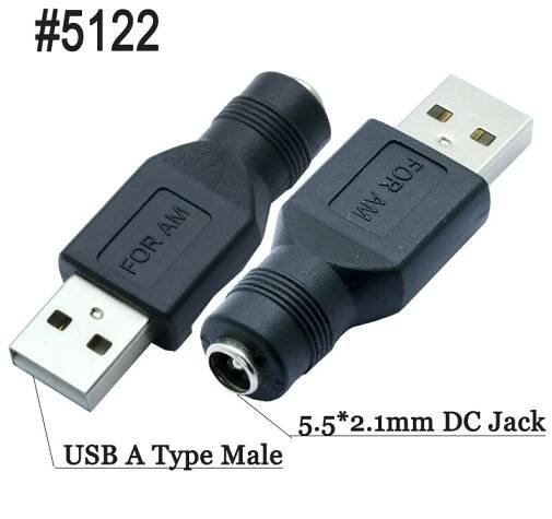 USB na napájecí DC konektor