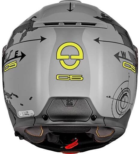 C5 GLOBE Grey - výklopná šedá moto přilba SCHUBERT - výklopné SCHUBERTH | Paolo s.r.o.