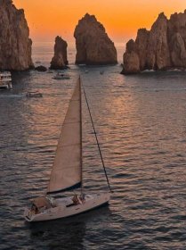 Enjoy sailing in luxury while overlooking the mesmerizing sunset