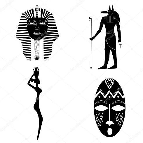 Africké siluety, tradice, historie, náboženství Stock Vektor od ©funny_elf 57848327