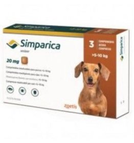Simparica 20mg Chewable Tablets For Dogs >5-10 kg (11-22 lbs)