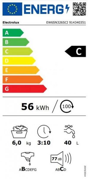 ELECTROLUX 600 SensiCare® EW6SN506BC