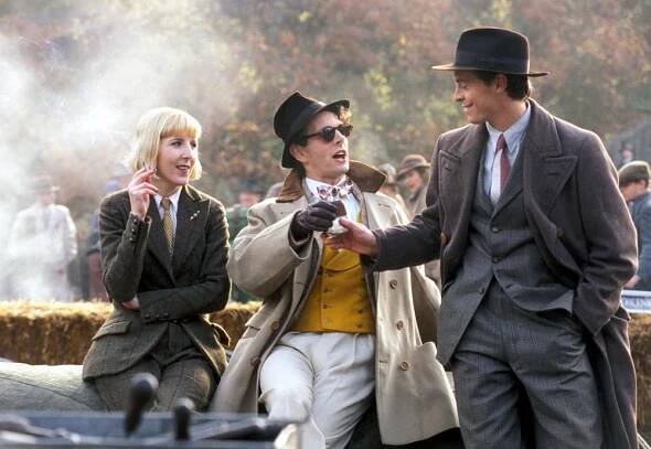 BRIGHT YOUNG THINGS, Fenella Woolgar, Michael Sheen, Stephen Campbell Moore, 2003, (c) ThinkFilm