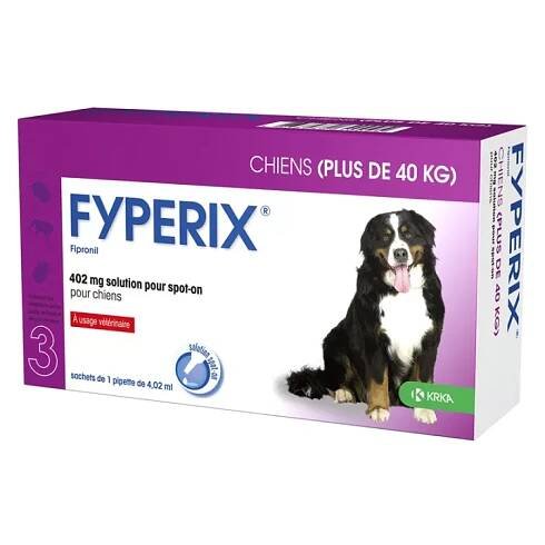 Fyperix Solution Antiparasitaire pour Spot-On 3 pipettes
