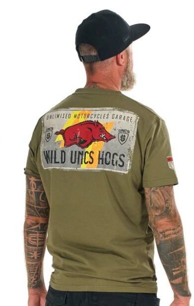Pánské triko WILD HOGS KHAKI