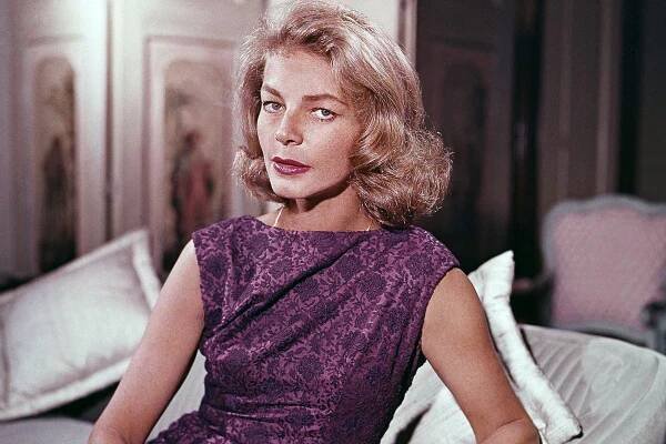 Lauren Bacall in 1965 at her home in New York.