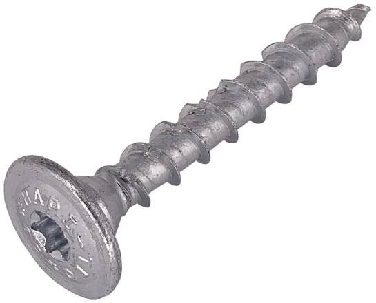 HPM TEC RAPI-TEC 8,0x50/44 - stavební vrut do tesařského kování, pozink, talířová hlava s osazením, TORX T40