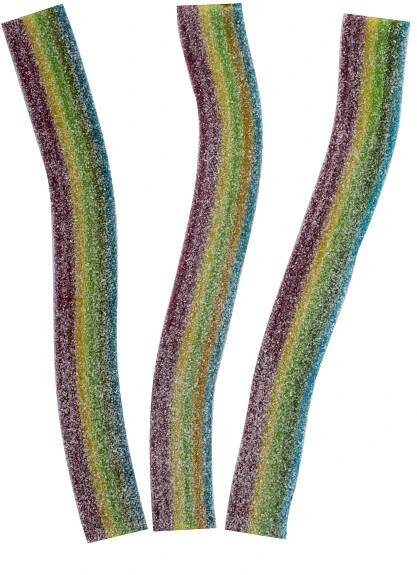 Sour belts multicolour želé pásik 9g