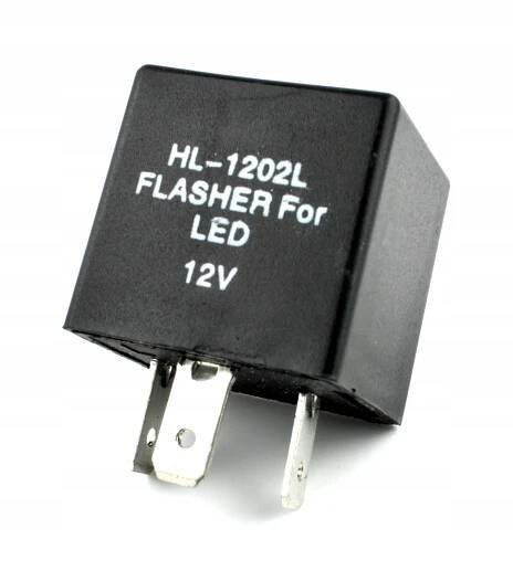 Přerušovač blinkrů LED 12V 3 piny pro motocykl