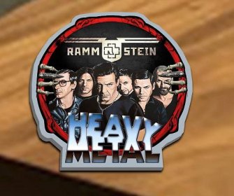 Podtácek Metal-Rammstein 1