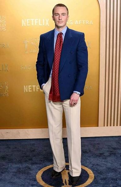 Drew Starkey 31st Screen Actors Guild Awards, Arrivals, Fashion Highlights, Shrine Auditorium, Los Angeles, California, USA - 23 Feb 2025