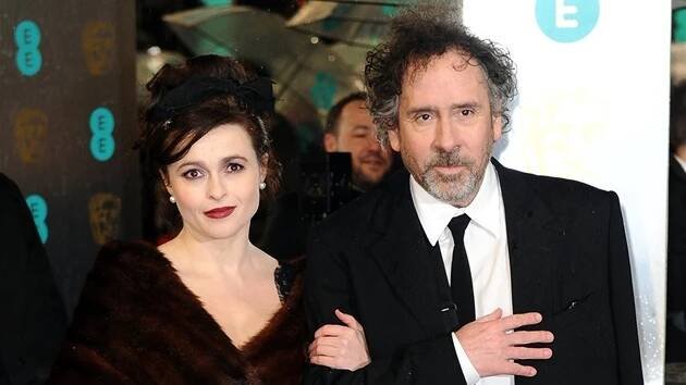 Helena Bonham Carterová a Tim Burton (10. února 2013)