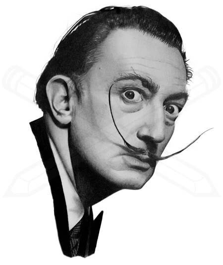 Image of Salvador Dali - 10x8" Mounted Giclee Fine Art Print