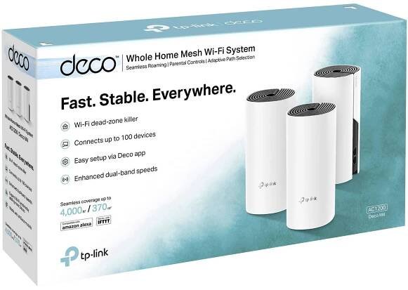 TP-LINK Deco M4(3-Pack) balení po 3 ks smíšená síť 2.4 GHz, 5 GHz